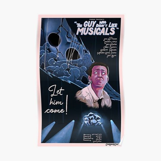 Discover The Guy Who Didn't Like Musicals Vintage Poster Premium Matte Vertical Poster