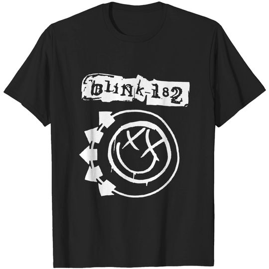Discover Blink Rock Band Graphic 182 T-Shirts | Smiley T-Shirts Face BlinksSweatshirt