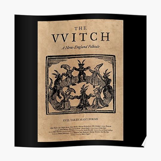 Discover The Witch Film Movie Poster Design Black Phillip Thomasin VVitch Premium Matte Vertical Poster