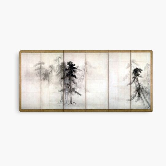 Discover Hasegawa Tōhaku Pine Trees Canvas