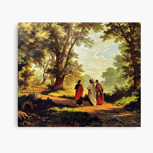 Discover Road To Emmaus Canvas
