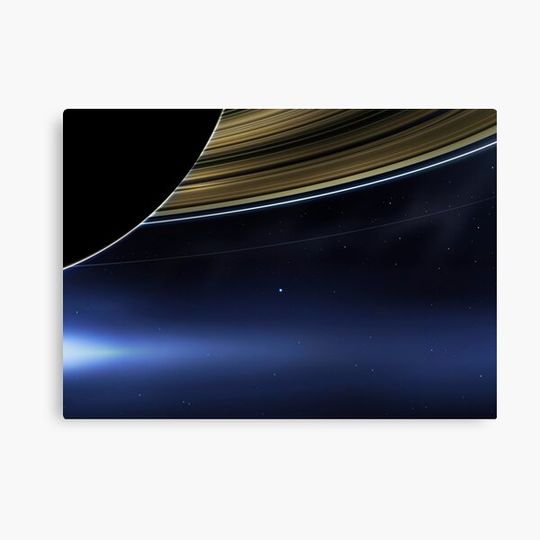Discover Pale Blue Dot — NASA Cassini, Saturn [HQ-quality] Canvas