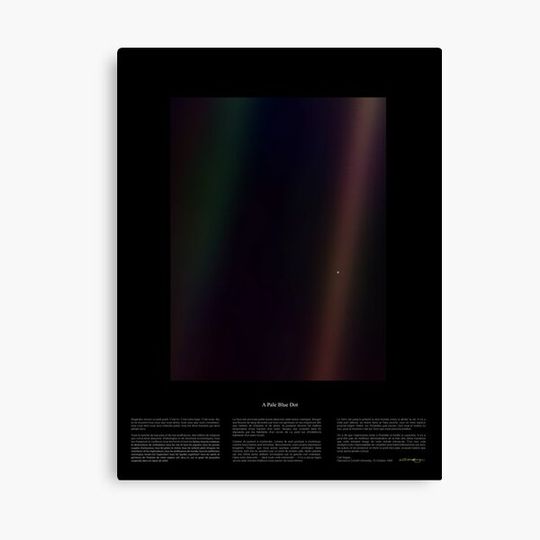 Discover Pale Blue Dot Nasa x Carl Sagan Canvas