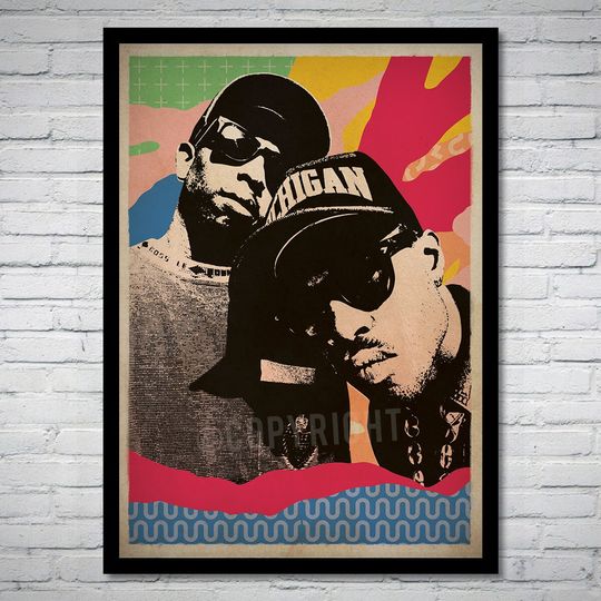 Discover Gang Starr Hip Hop Music Art Print Poster