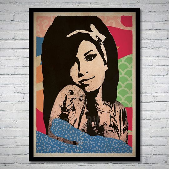 Discover Amy Winehouse Jazz Music Art Print Poster