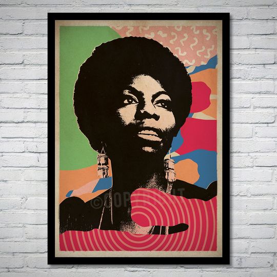 Discover Nina Simone Jazz Music Art Print Poster