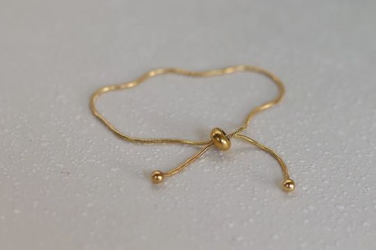 Discover Adjustable Slider Bracelet Anklet Skinny Snake Chain Bracelet