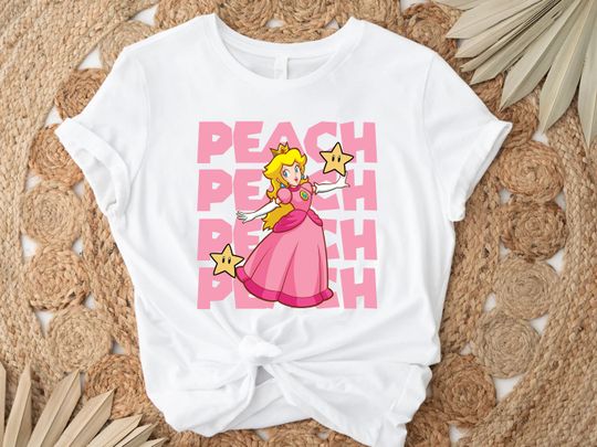 Discover Princess Peach Tshirt,Princess Peach Love Heart Shirt