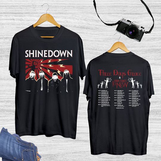 Discover 2023 Tour shine down Band Shirt, The Revolutions Live Tour shine down T-shirt