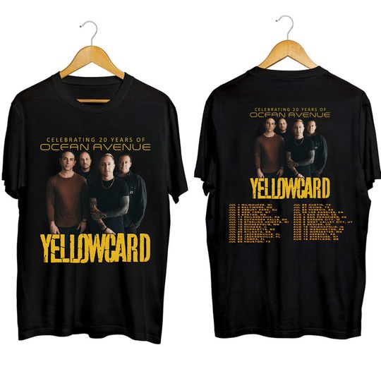 Discover Yellowcard 2023 Tour Shirt, Yellowcard Fan Shirt