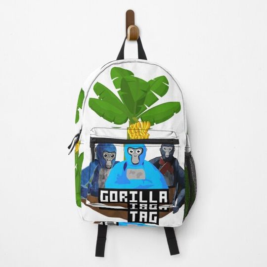 Discover gorilla tag behind tree banana Backpack