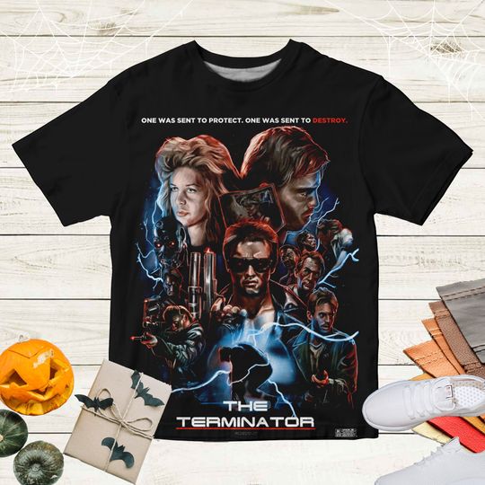 Discover Sci-Fi Movie Terminator Poster 3D Shirt