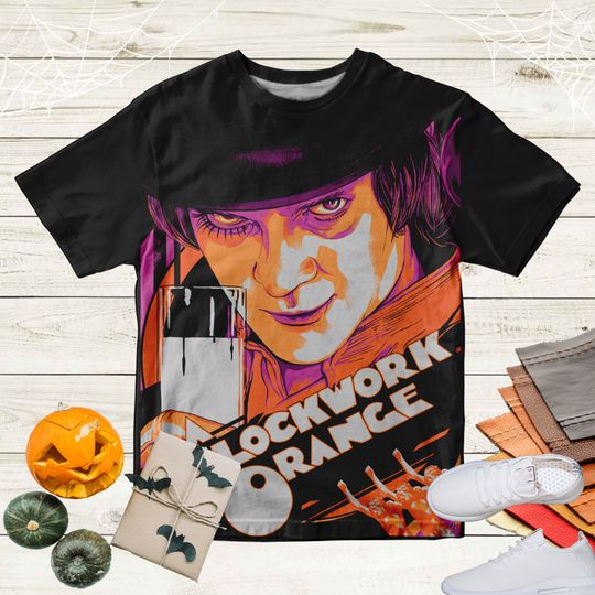 Discover Horror Movie A Clockwork Orange 3D T-Shirt