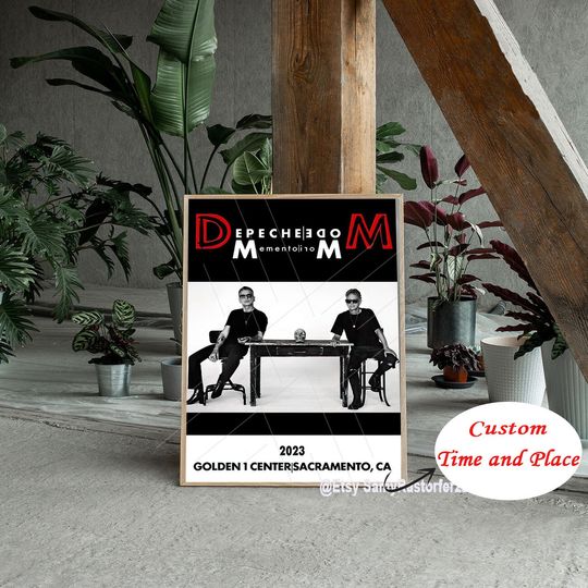 Discover Depeche Mode Sacramento March 23 Tour 2023 Poster