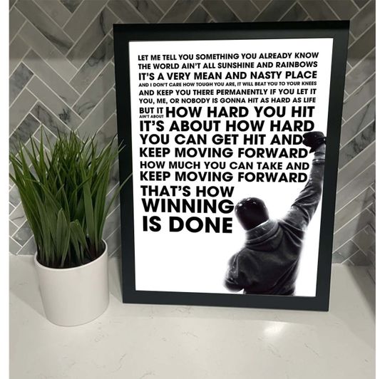 Discover Rocky Balboa Motivational Quote Poster