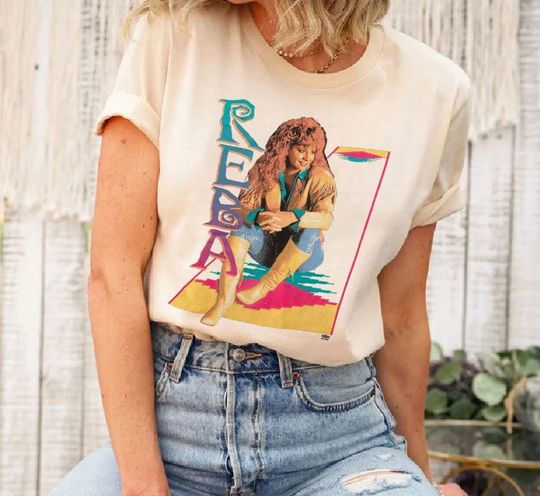 Discover Vintage 90s Reba Shirt For Country Music Lovers, REBA 2023 Tour Shirt, Live IN Concert 2023 Tour Gift