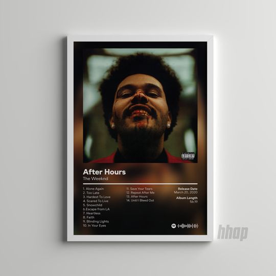 Discover Weeknds - After Hours  Album Poster