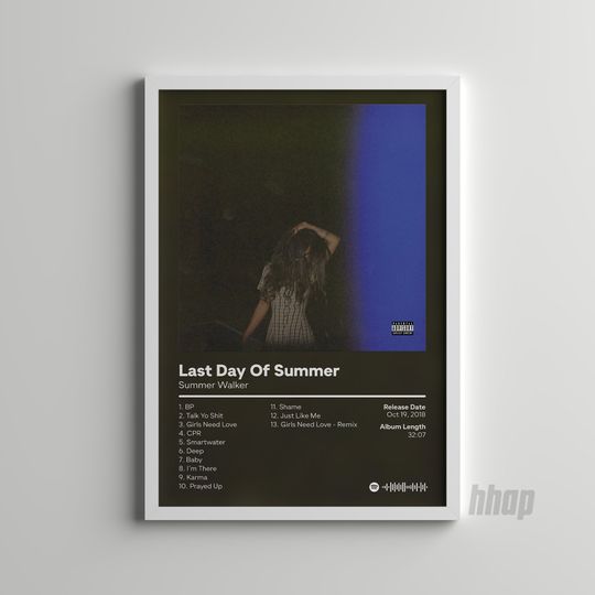 Discover Summer Walker - Last Day Of Summer Album Cover Poster