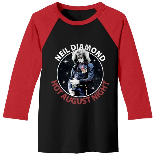 Discover Neil Diamond Unisex Baseball Tees: Neil Hot August Night