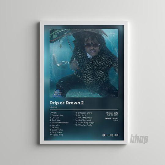 Discover Gunna - Drip or Drown 2 Album Cover Poster