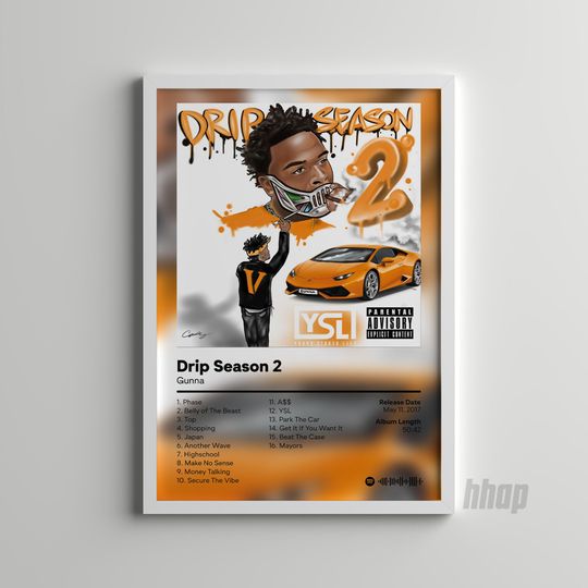 Discover Gunna - Drip Season 2 Album Cover Poster