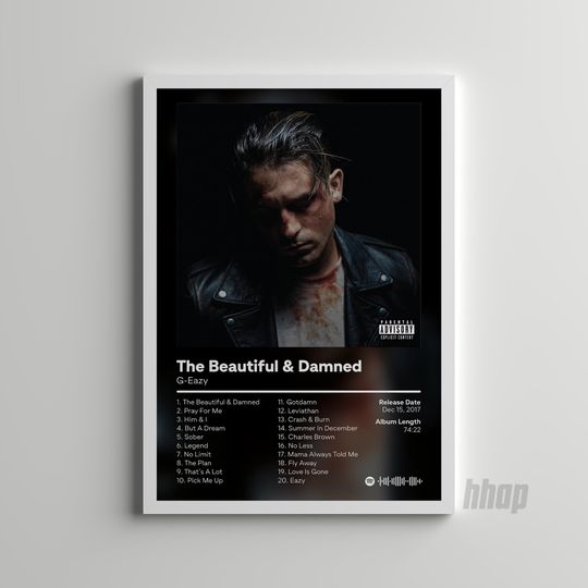 Discover G Eazy - The Beautiful & Damned Album Cover Poster