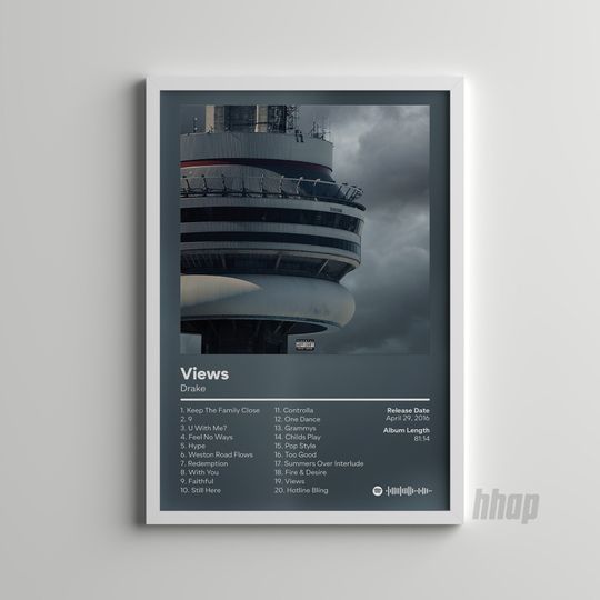 Discover Drake - Views - Album Cover Poster