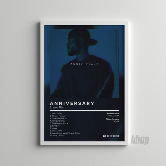 Discover Bryson Tiller - Anniversary - Album Cover Poster