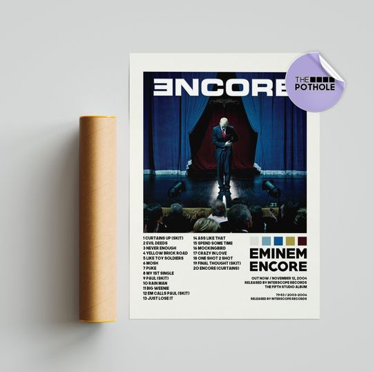 Discover Eminem Posters / Encore Poster, Album Cover Poster