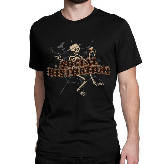 Discover Social Distortion Skeleton T-Shirt, Men's Women's Sizes