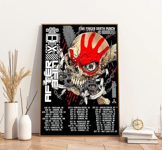 Discover Megadeth-Five-Finger Death Punch Tour 2022 Poster