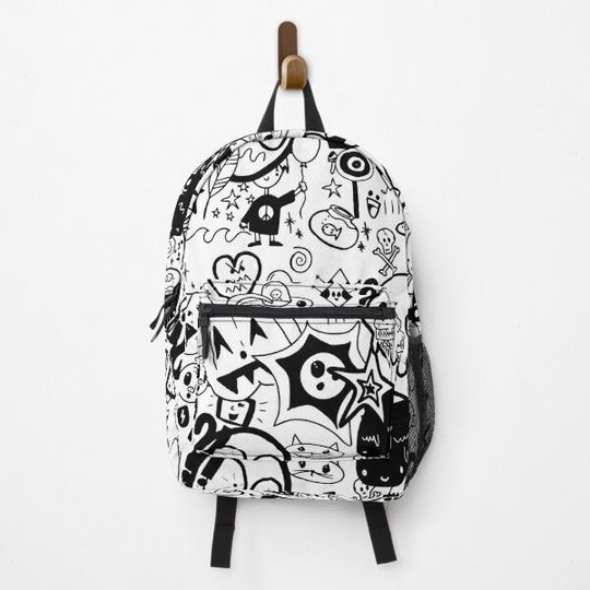 Discover Graffiti hand drawn pattern Backpack