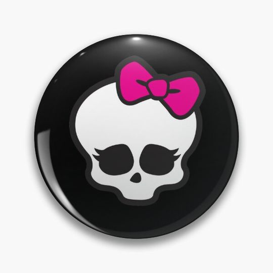 Discover Monster High Skull Logo Pin Button