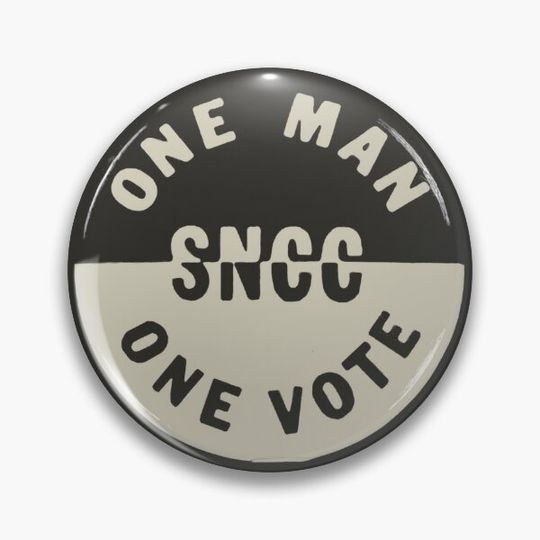 Discover BUTTON - SNCC: One Man One Vote Pin Button