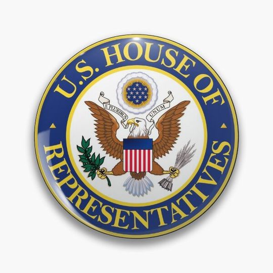 Discover Seal of the United States House of Representatives Pin Button