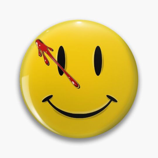 Discover WATCHMEN SMILEY Pin Button