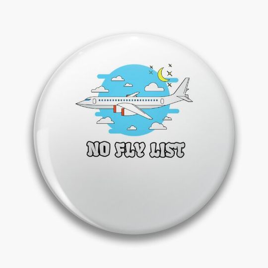 Discover Grow With Me No Fly List Photographic Style Pin Button