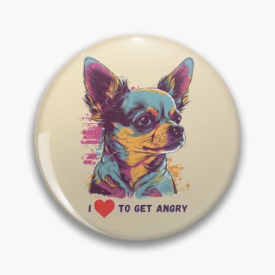 Discover I like to get angry Pin Button