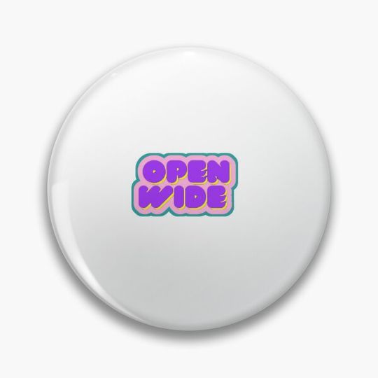Discover Open wide Pin Button