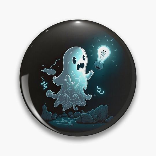 Discover Cute Ghost #11 Pin Button