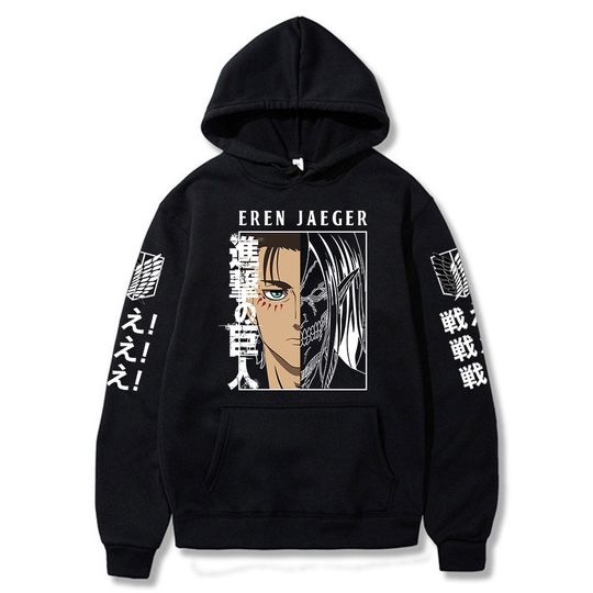 Discover Attack On Eren Inspired Hoodie Pullover Limited Edition, 3D Hoodie