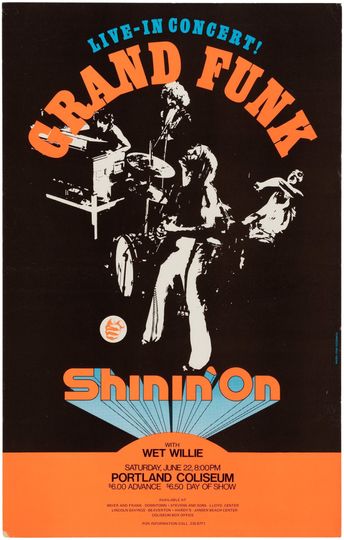 Discover Grand Funk Railroad Live Concert Poster