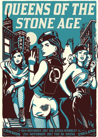 Discover Queens of the Stone Age London Concert Poster