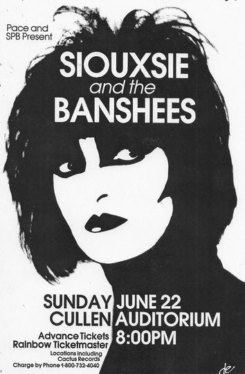 Discover Siouxsie and the Banshees Concert Poster