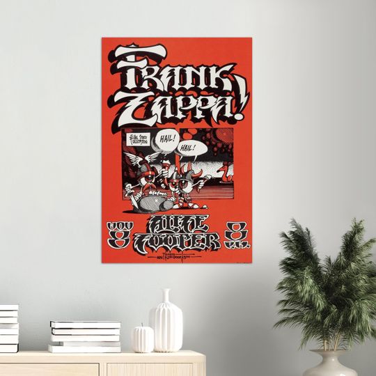 Discover Frank Zappa & Alice Cooper Concert Poster