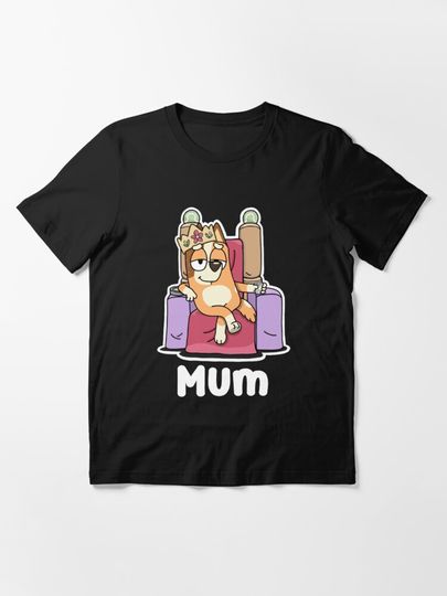 Discover The Dog Mum Wear Crown On Head Cartoon | Essential T-Shirt 