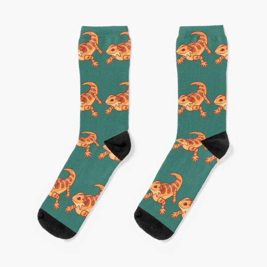 Discover Cute Bearded Dragon Design Socks