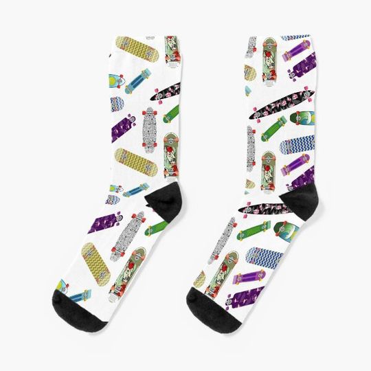 Discover Skateboard Pattern Socks