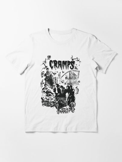 Discover Vintage 80s THE CRAMPS Punk Rock Psychobilly Tour Concert Promo T-shirt | Essential T-Shirt 
