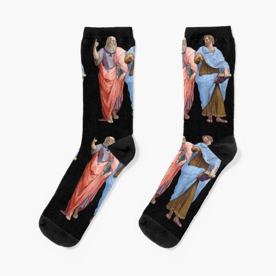 Discover Plato and Aristotle Socks